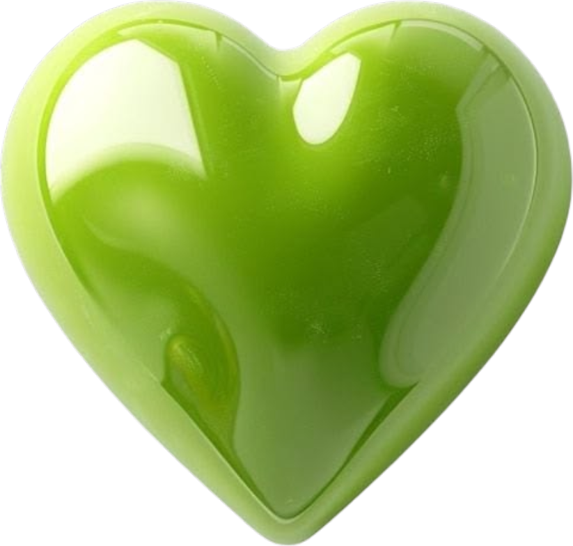 Icône cœur vert